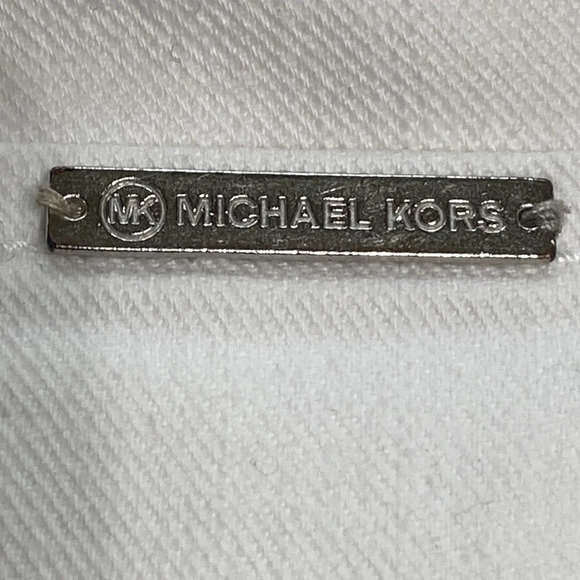 Michael Kors Women's White Straight Leg Mid Rise Denim Jeans Size 8 - Picture 6 of 6